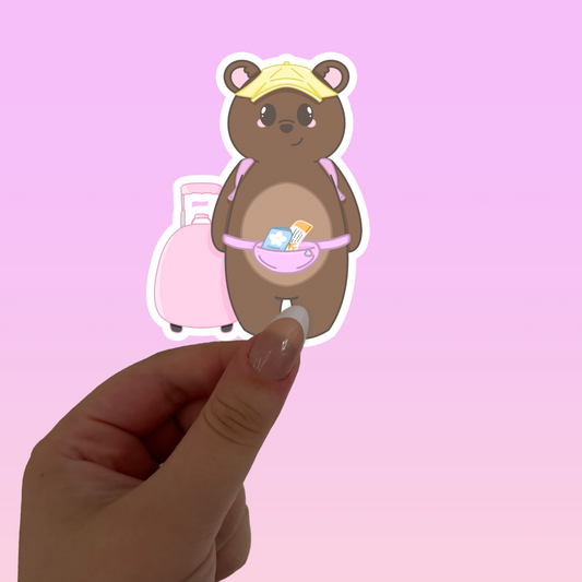 Pancake the bear travel ready die cut