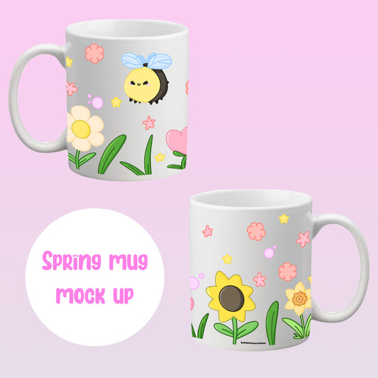 Spring Flick the bee mug