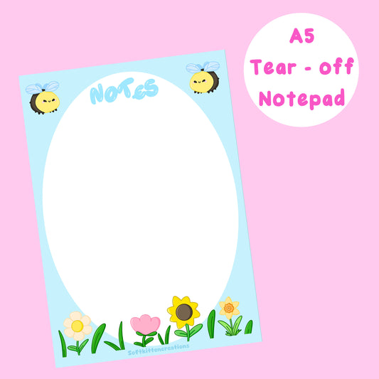 Spring A5 tear - off notepad