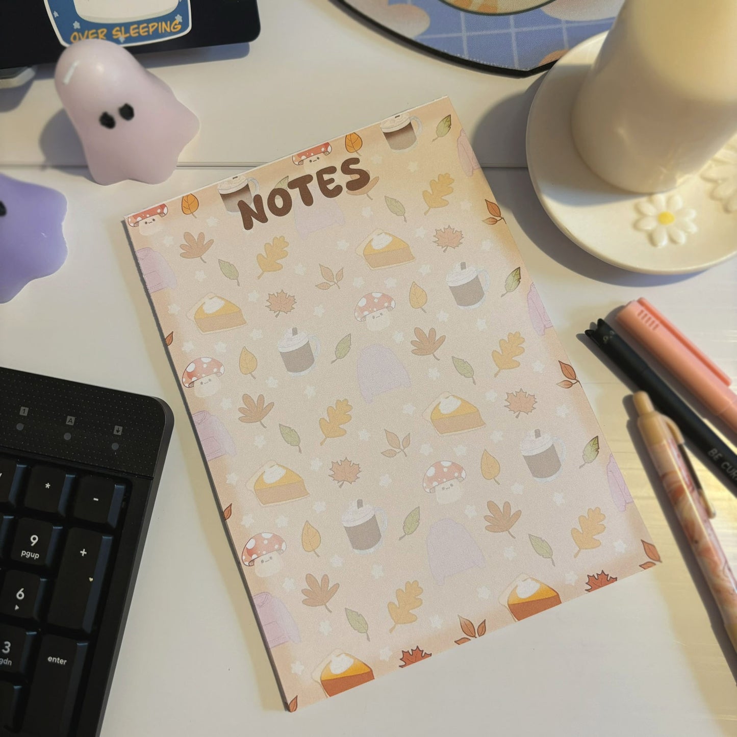 Fall aesthetic notepad