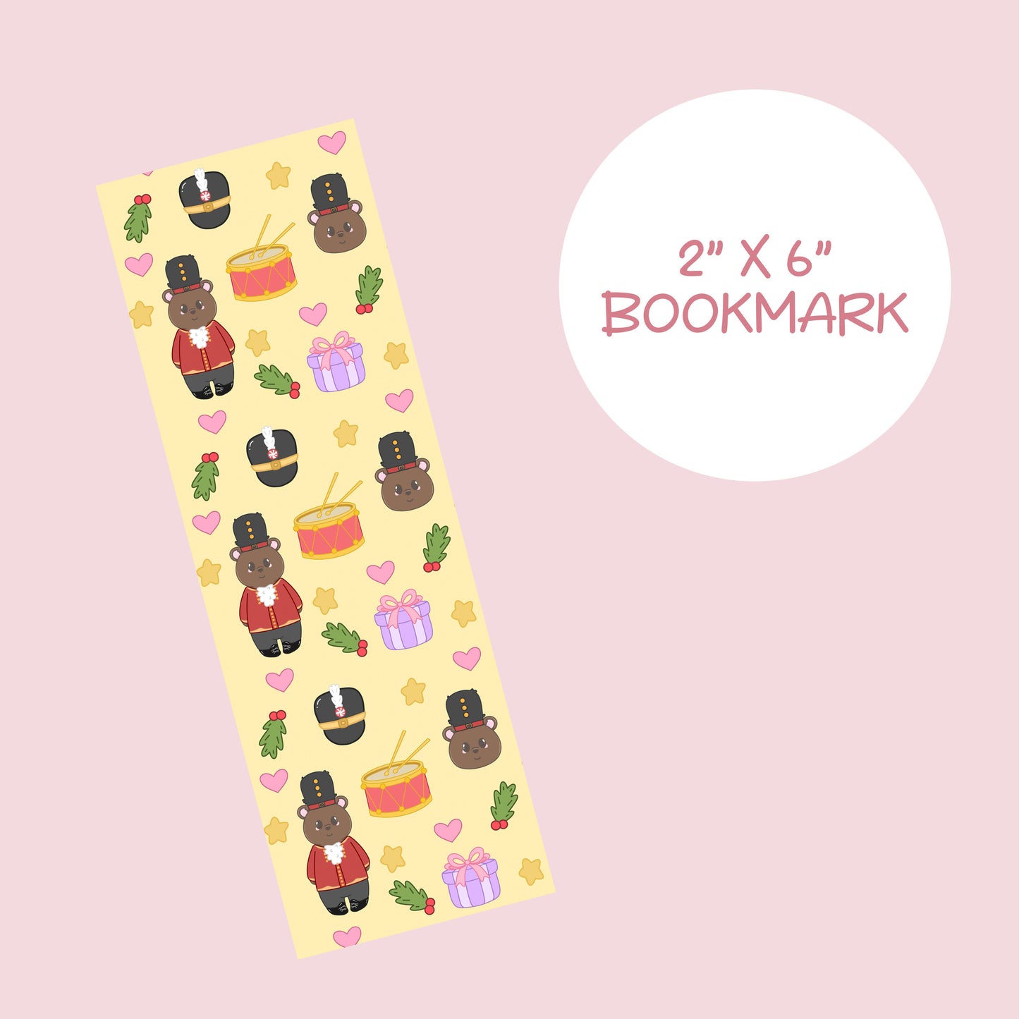 Christmas nutcracker bookmark