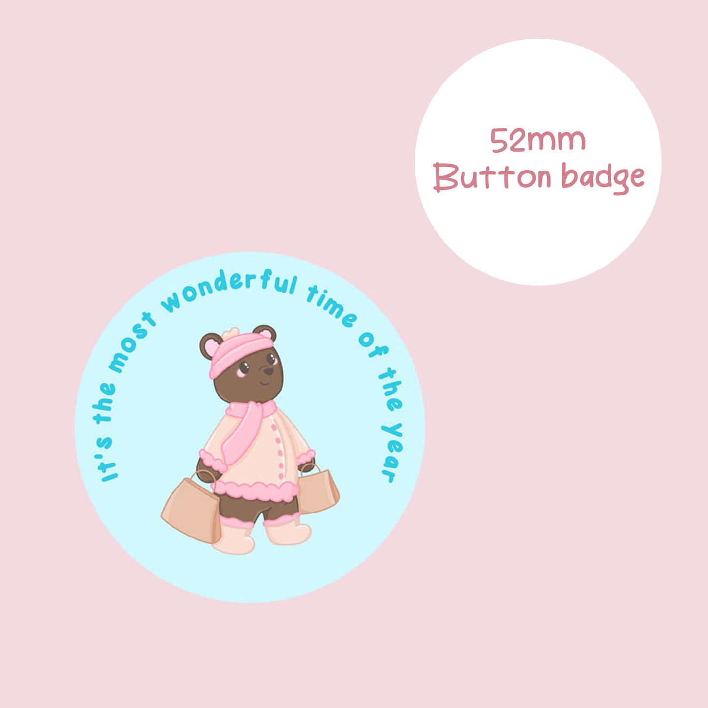 Christmas button badge