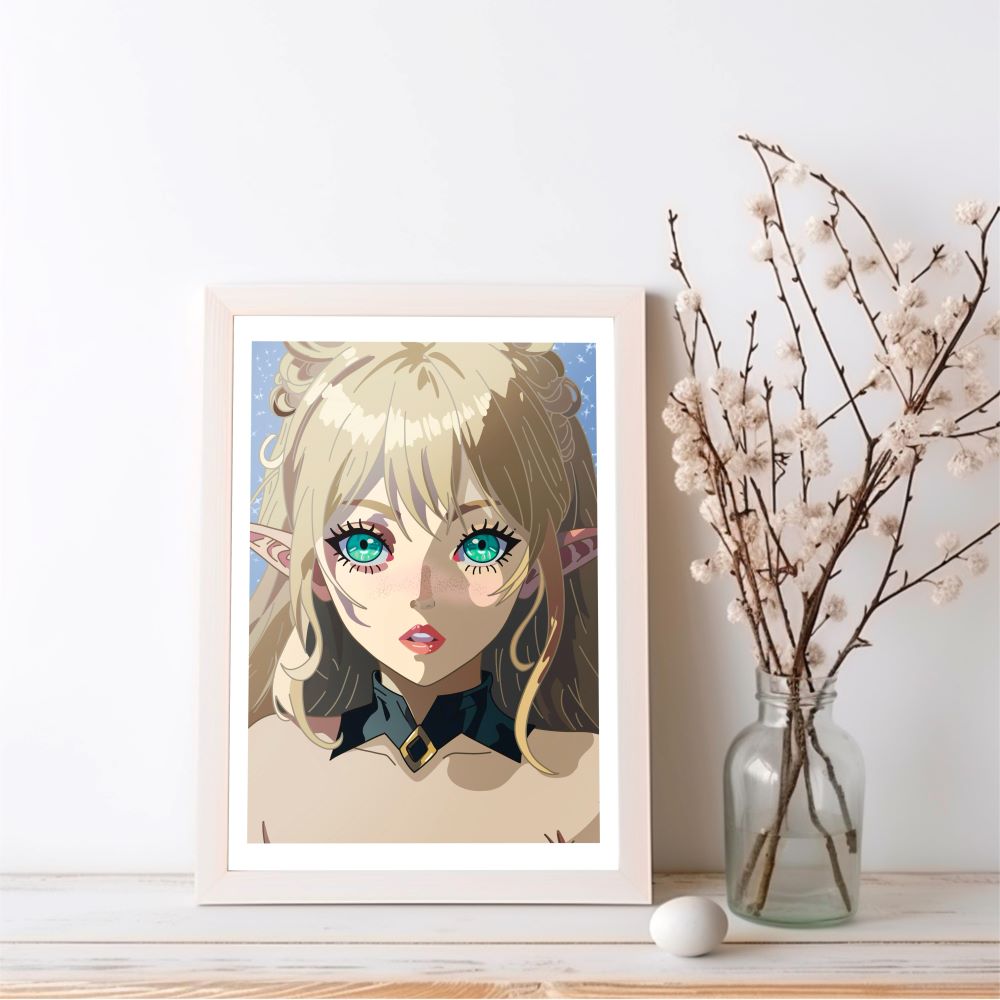 Elf girl art print