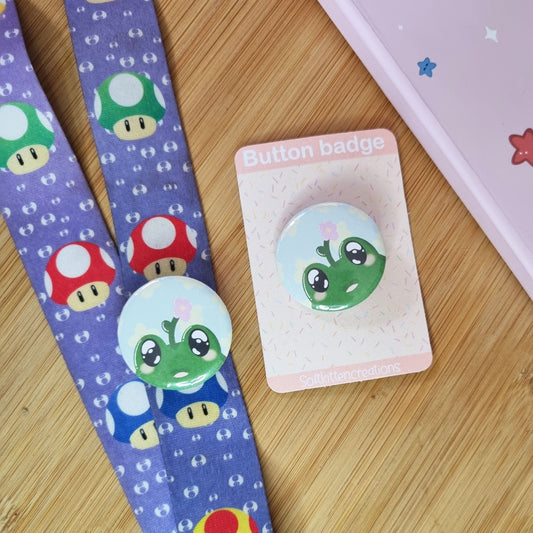 Froggy button badge