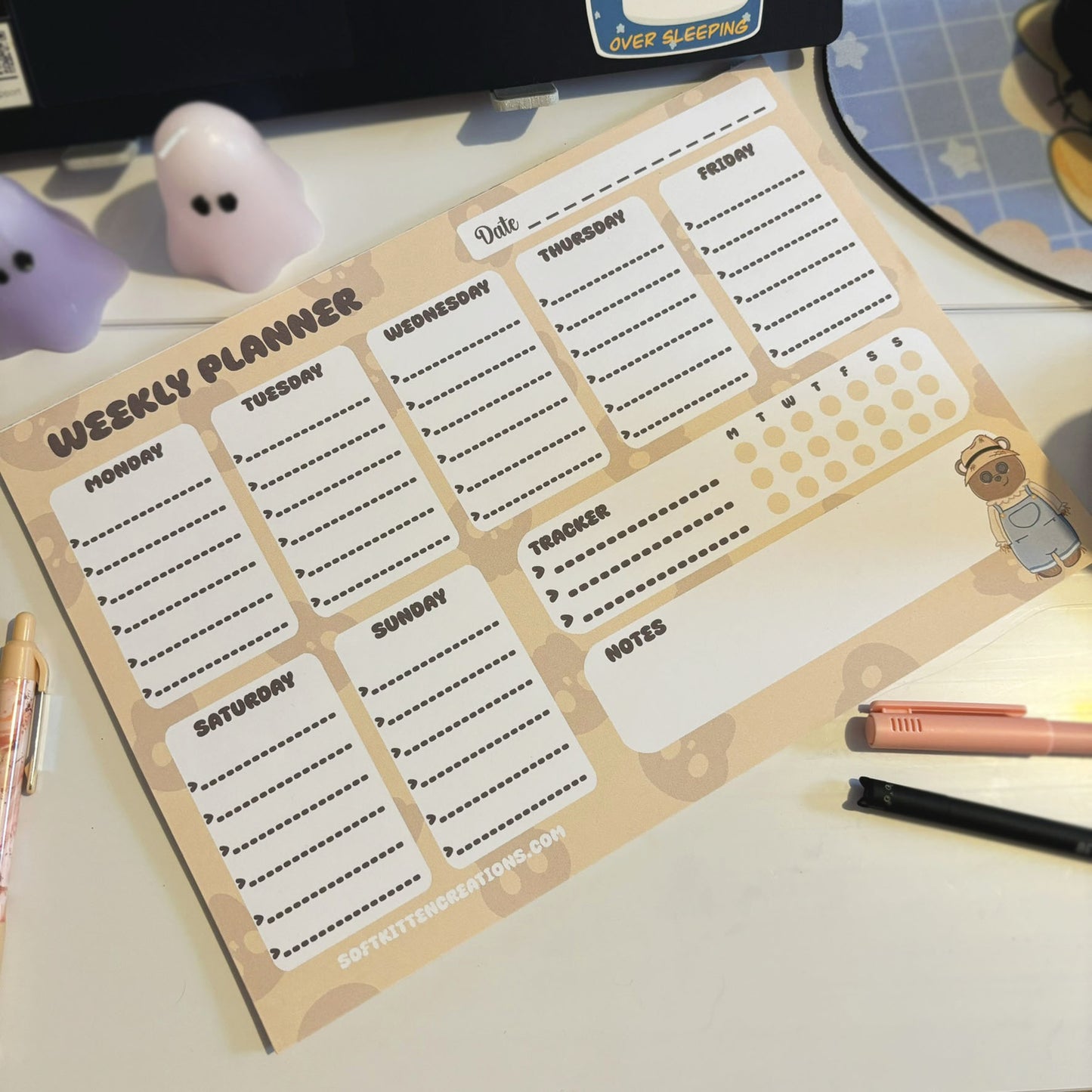 Halloween collection weekly planner A4