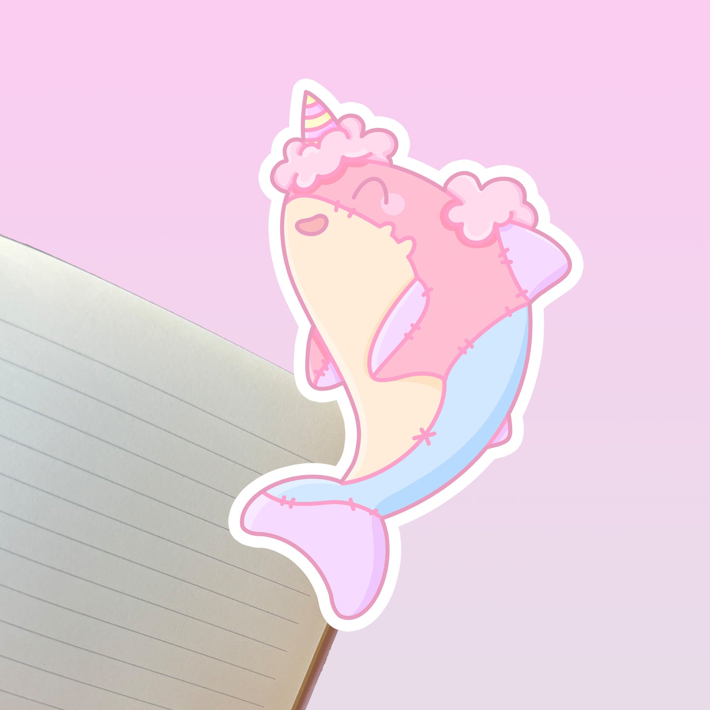 Kawaii cotton candy shark