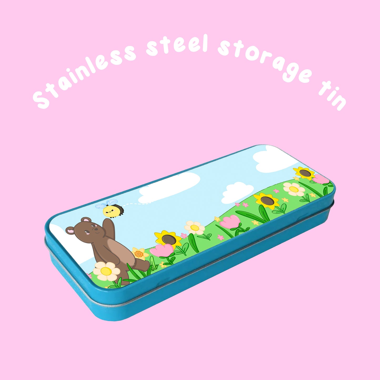 Pancake & Flick metal storage tin