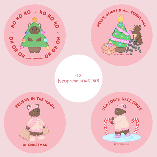 Christmas coaster set