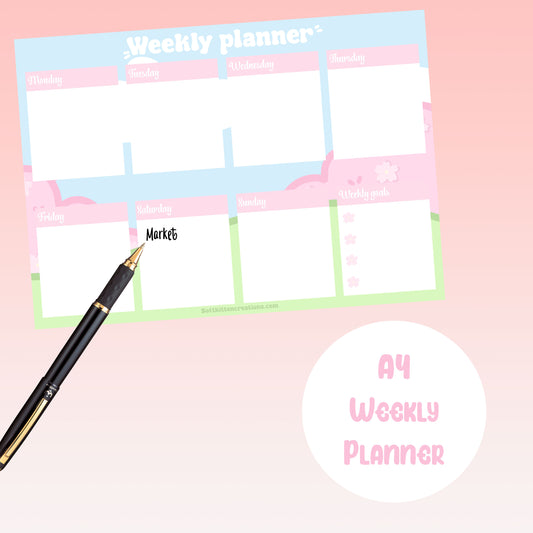 Super kawaii weekly planner