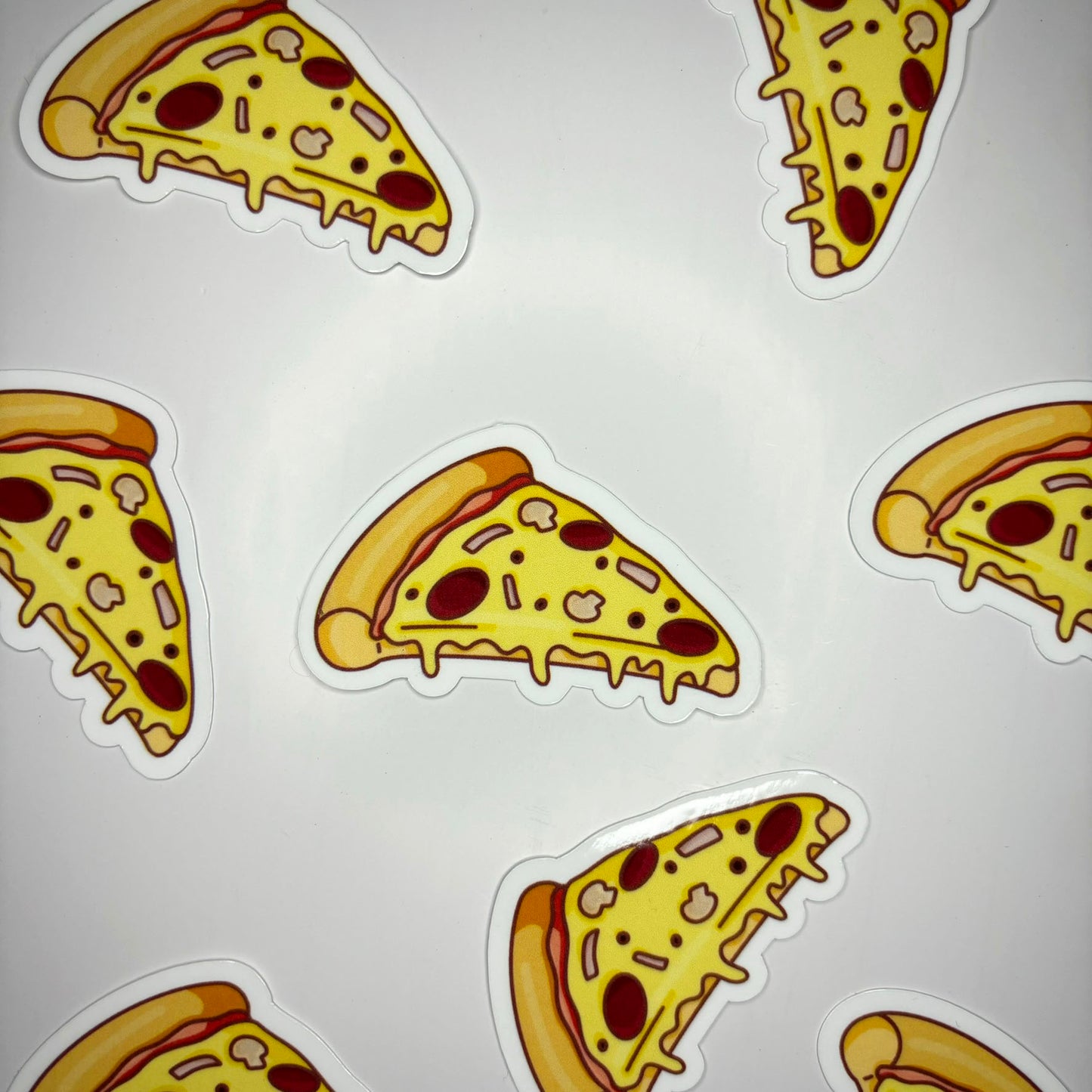 Arcade pizza die cut vinyl sticker