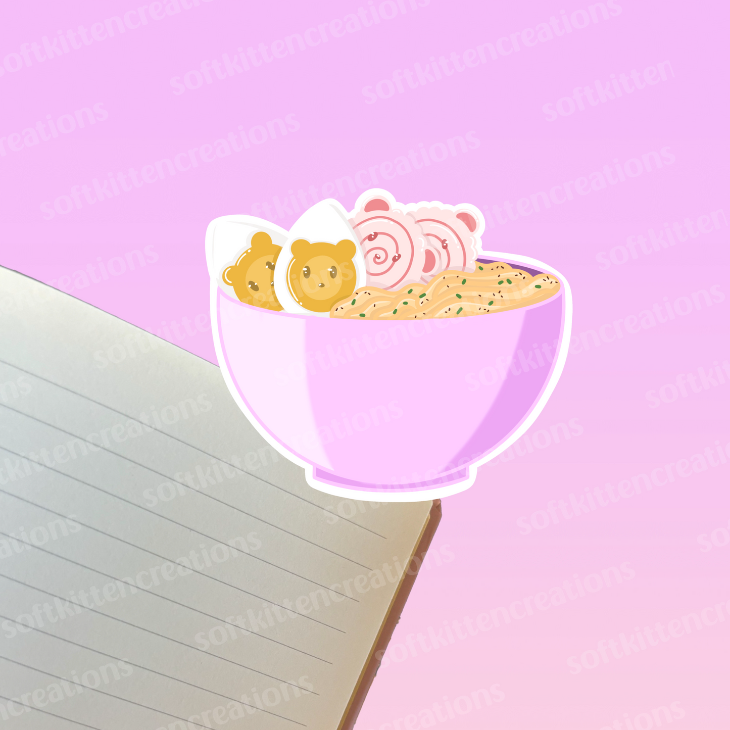 Kawaii ramen vinyl sticker