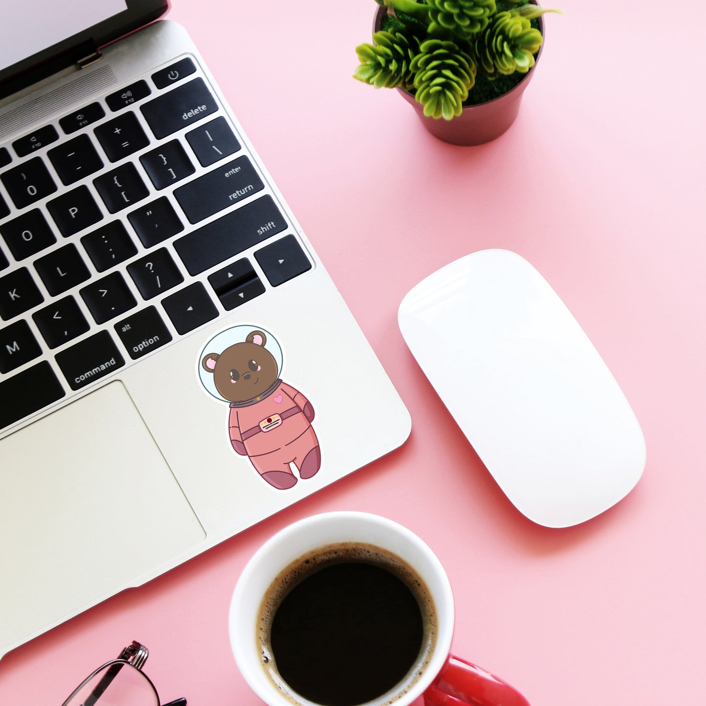 Pancake the bear space suit Die cut | sticker, waterproof, vinyl, aesthetic, decal, cute, space