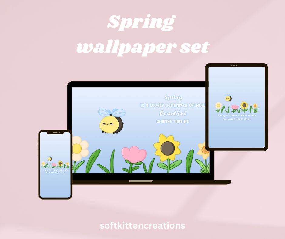 Spring wallpaper bundle